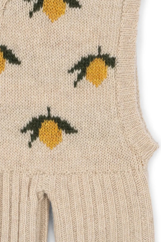 Konges Sløjd kominiarka BELOU LEMON KNIT BALACLAVA KS103713.9BYA zielony AW25