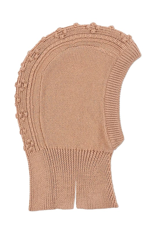 Konges Sløjd fular circular din lână pentru copii CABBY BALACLAVA uni portocaliu KS103450.9BYA