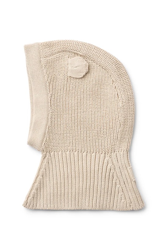 Liewood kominiarka bawełniana Hanibal Balaclava LW20101.9BYA beżowy AW25