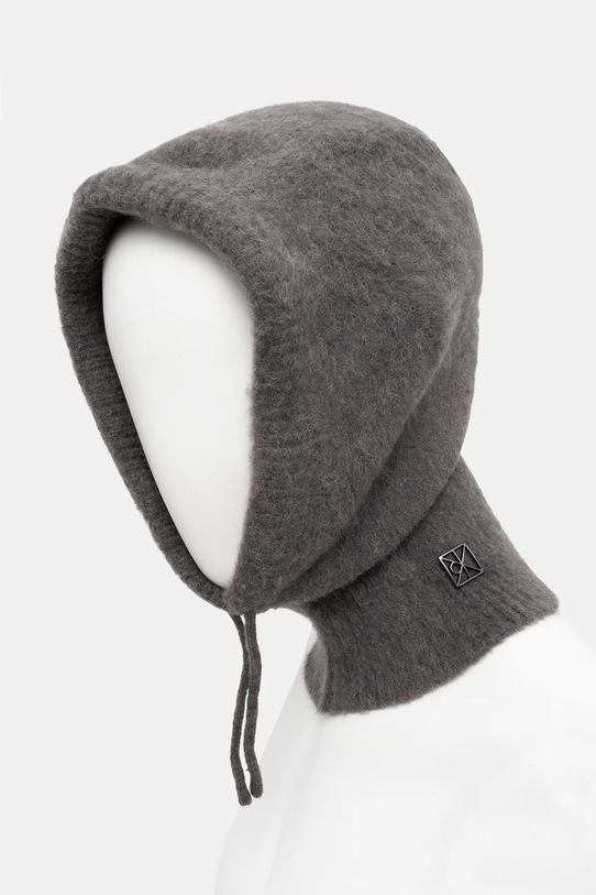 Σκούφος με προσθήκη μαλλιού Calvin Klein LV04D8068G γκρί NC25