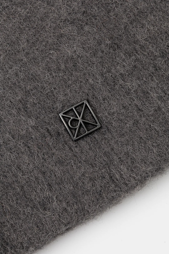 Akcesoria Calvin Klein kominiarka z dodatkiem wełny LV04D8068G szary