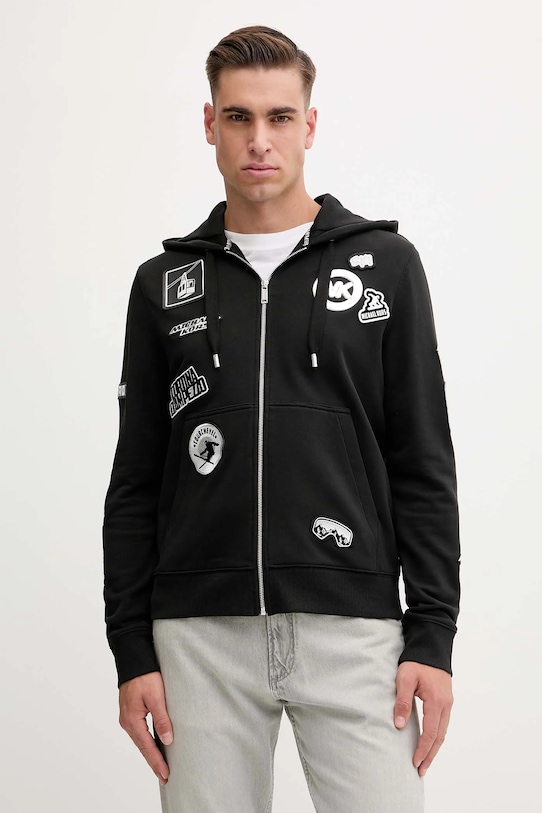 Mikina Michael Kors nášivka čierna CF552V04MY