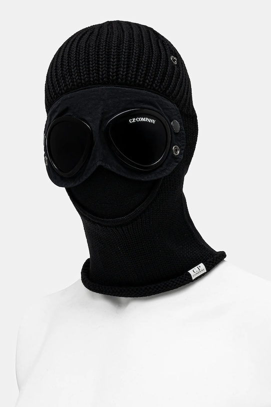 C.P. Company wool balaclava RFCMAC740A005509A black AW25