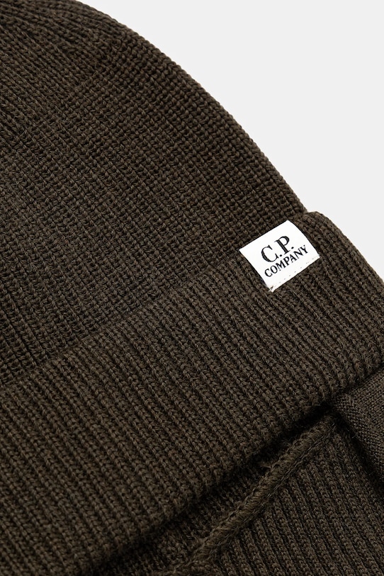 Akcesoria C.P. Company kominiarka wełniana 19CMAC304A005509A zielony