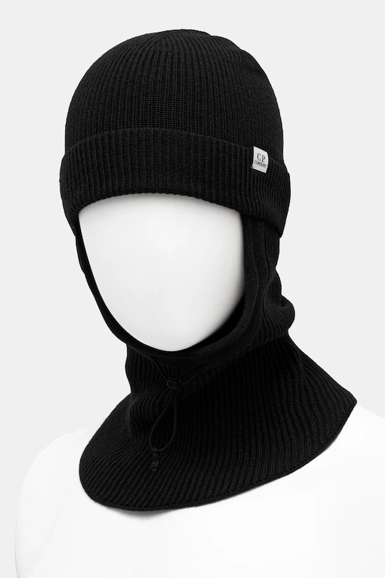 C.P. Company kominiarka wełniana 19CMAC304A005509A czarny AW25