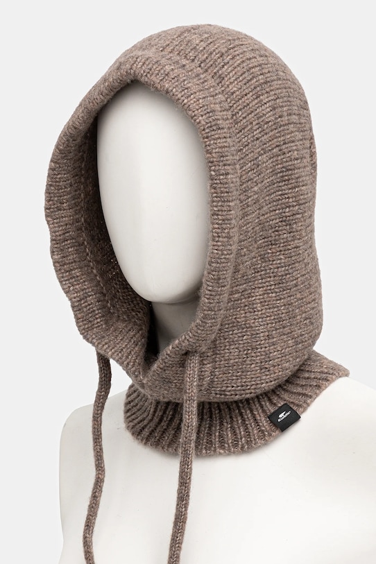 Eisbar kominiarka z dodatkiem wełny Mathilde Hood E31003 brązowy AW25