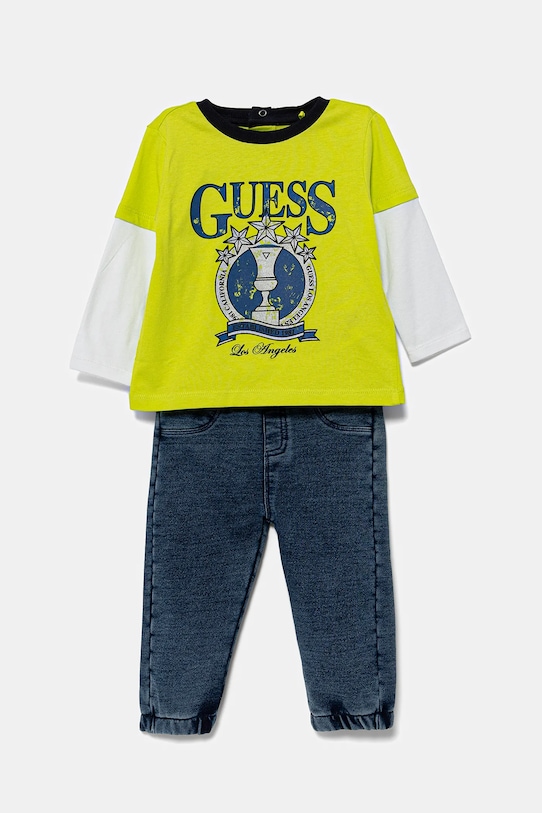 Παιδικό σετ Guess πλεκτό ύφασμα κίτρινο I5YG05.K8HM4.9BYA