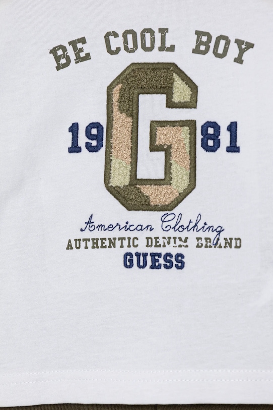 Guess komplet bawełniany niemowlęcy 2-pack biały I5YG06.K8HM4.9BYA