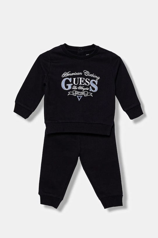 Cпортивний костюм для немовлят Guess аплікація темно-синій I5YG14.KA6R0.9BYA