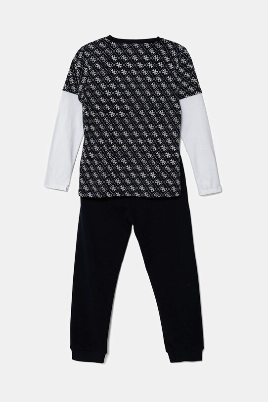 Детский хлопковый спортивный костюм Guess N5YG00.K8HM4.9BYA голубой AW25