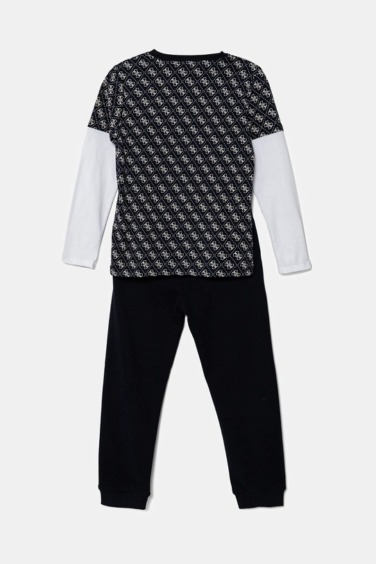 Παιδική βαμβακερή αθλητική φόρμα Guess N5YG00.K8HM4.9BYA μαύρο AW25