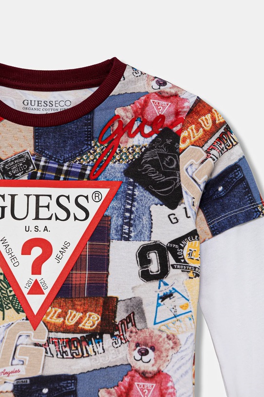 Мальчик Детский хлопковый спортивный костюм Guess N5YG00.K8HM4.9BYA мультиколор