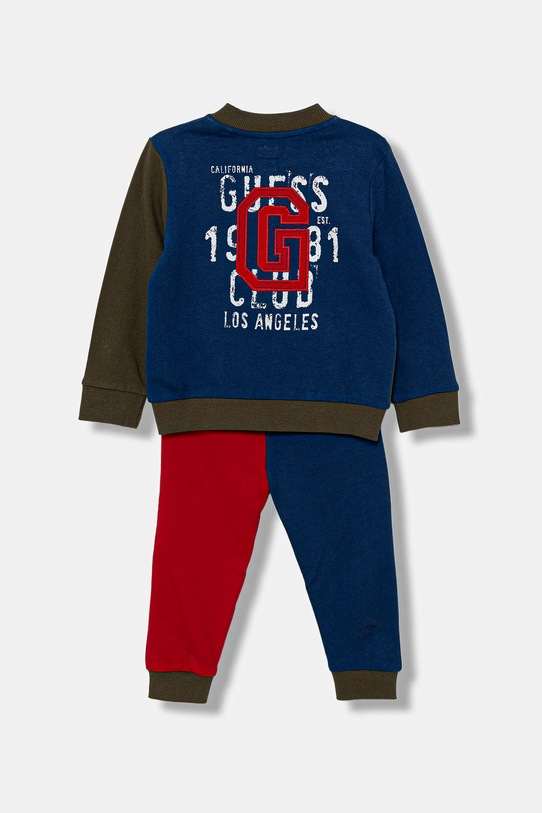 Guess dres bawełniany dziecięcy 2-pack N5YG09.KA6R4.9BYA granatowy AW25