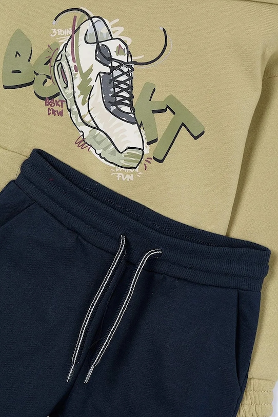 BIMBO Mayoral set tuta da ginnastica per bambini 4802.5B.Mini.9BYA beige