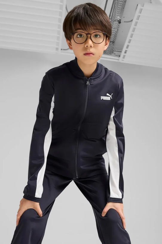 Chłopiec Puma dres dziecięcy Poly Baseball Suit B 686295 granatowy