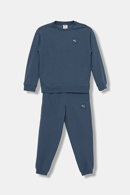 Puma dres dziecięcy ESS ELEVATED Relaxed Crew Sweat Suit FL B dzianina niebieski 689723