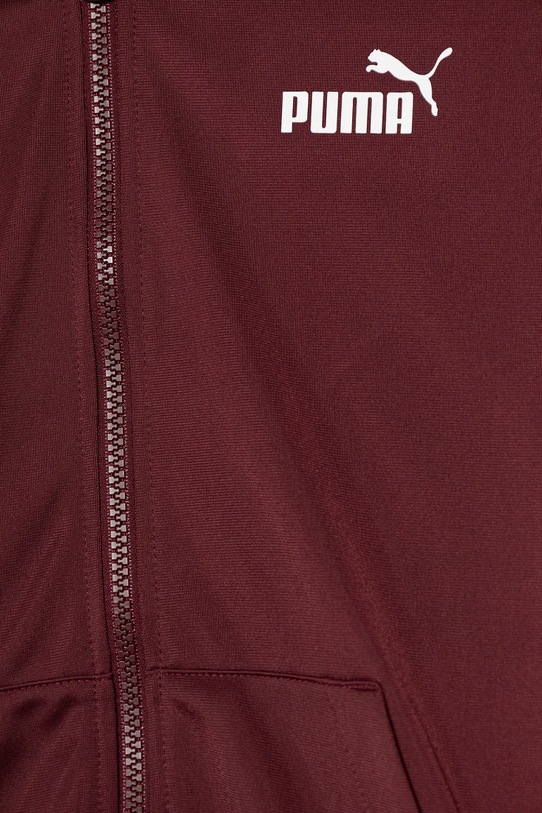 Puma dres dziecięcy Hooded Full-Zip Poly Suit B bordowy 690283