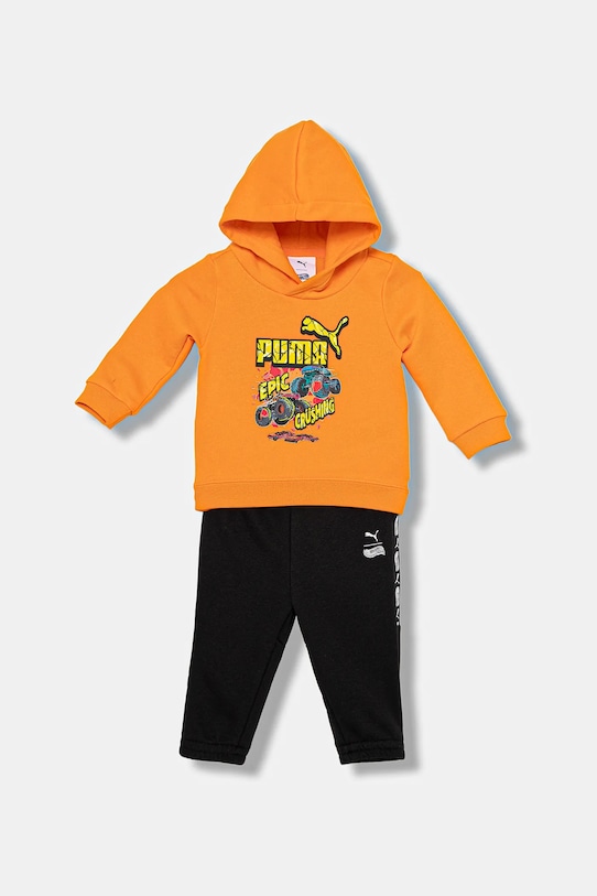 Puma dres dziecięcy PUMA X HOT WHEELS MINICATS Loungewear Set INF TR dzianina pomarańczowy 632399