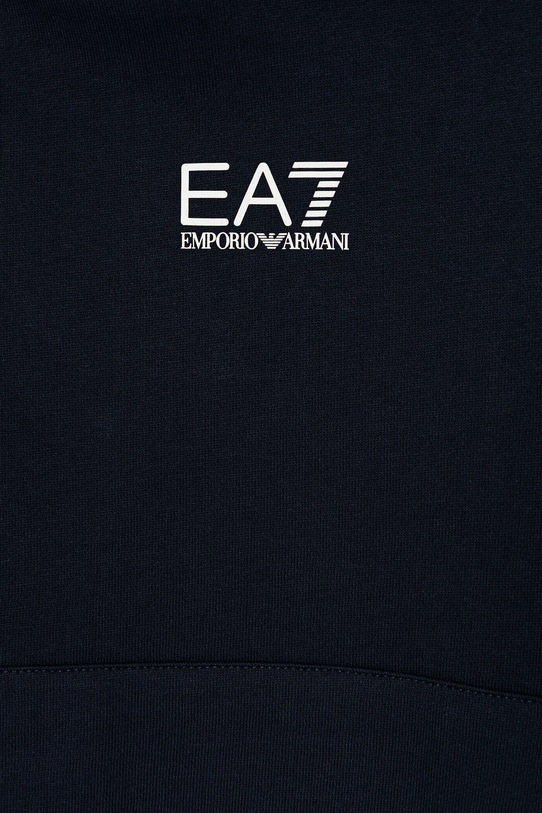 Παιδική βαμβακερή αθλητική φόρμα EA7 Emporio Armani σκούρο μπλε 7B000164.AF10368