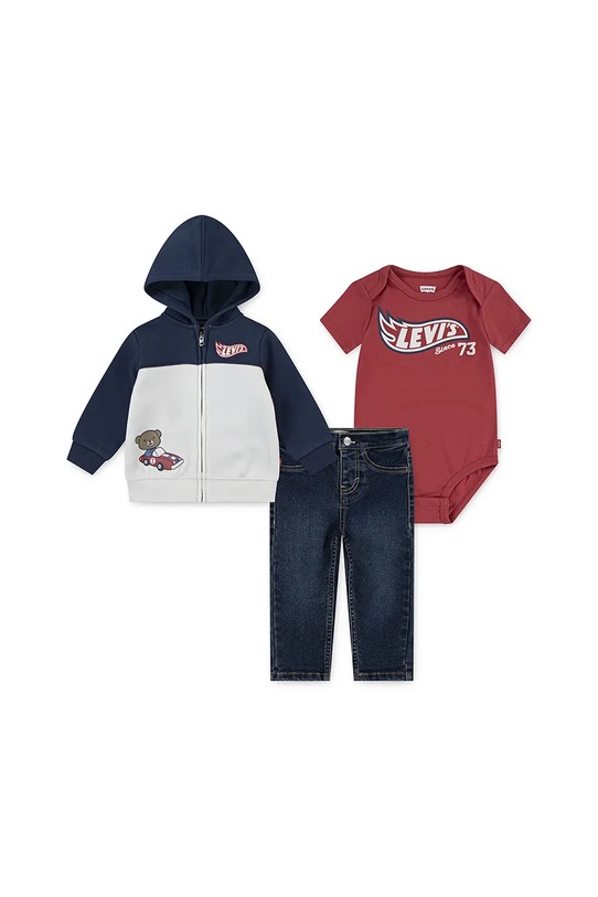 Σετ Levi's 3PC LEVI'S AND FRIENDS SET ύφασμα σκούρο μπλε 6EN729
