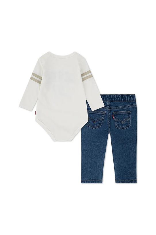 Σετ μωρού Levi's FOOTBALL TEE W/ STRAIGHT J 6EN732 μπεζ AW25