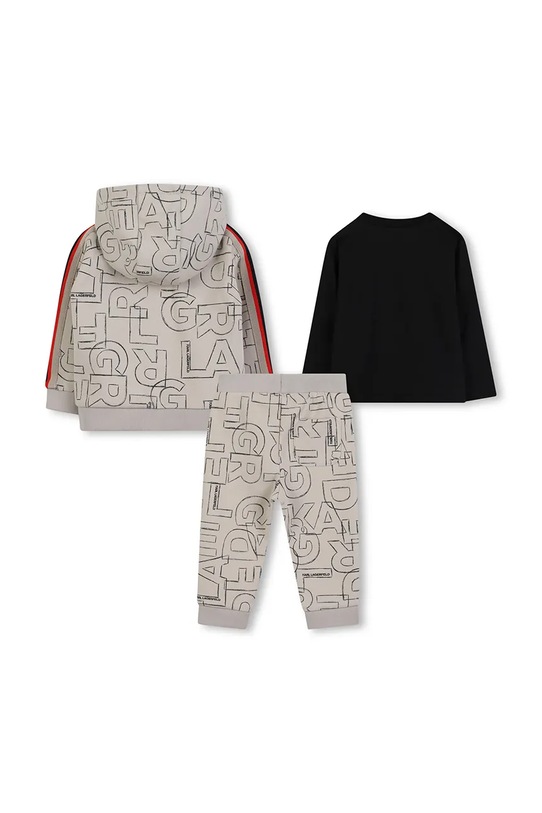 Komplet trenirke za bebe Karl Lagerfeld 3-pack Z30661.74.81 bež AW25