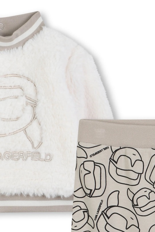 Chlapec Tepláková súprava pre bábätká Karl Lagerfeld Z30672.86 biela