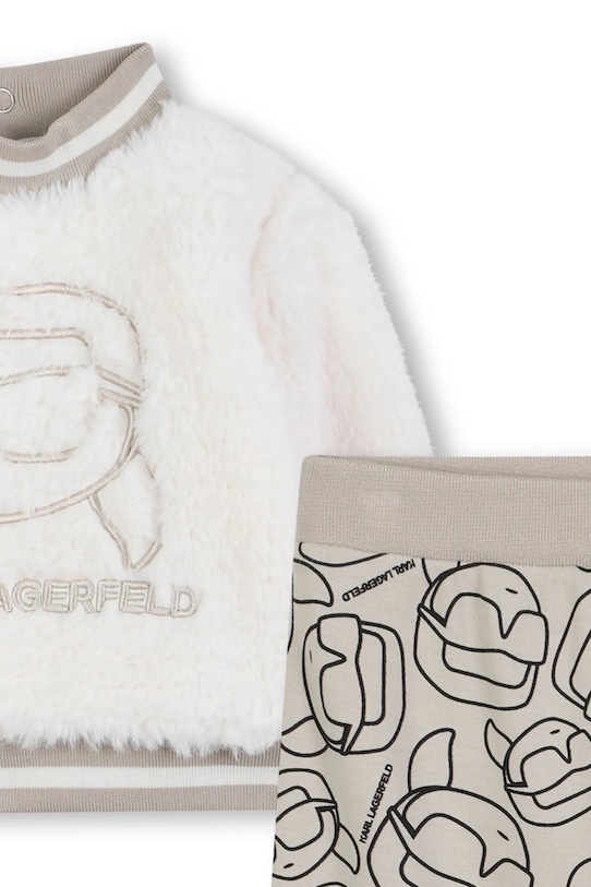 Chłopiec Karl Lagerfeld dres niemowlęcy Z30672.67.81 biały