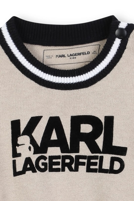 Chłopiec Karl Lagerfeld dres niemowlęcy Z30973 beżowy