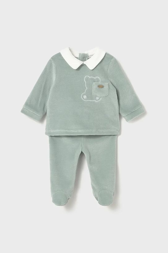 Sada pre bábätká Mayoral Newborn pletenina modrá 2562.1B.Newborn.9BYA