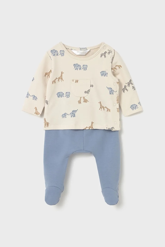 Sada pre bábätká Mayoral Newborn 2-pak s elastanom modrá 2567.1G.Newborn.9BYA