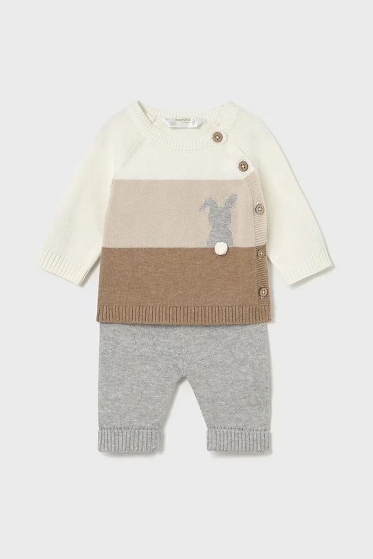 Σετ μωρού Mayoral Newborn απλικέ γκρί 2569.1C.Newborn.9BYA