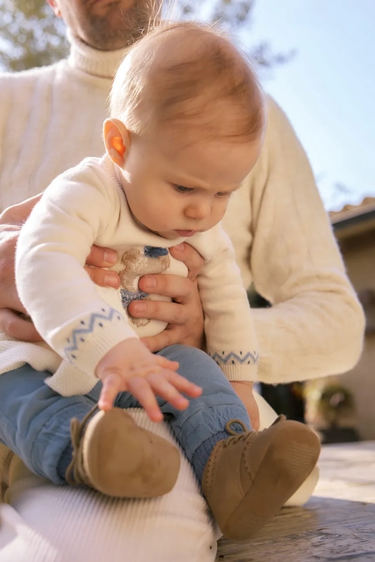 Σετ μωρού Mayoral Newborn πλεκτό ύφασμα μπλε 2580.1K.Newborn.9BYA