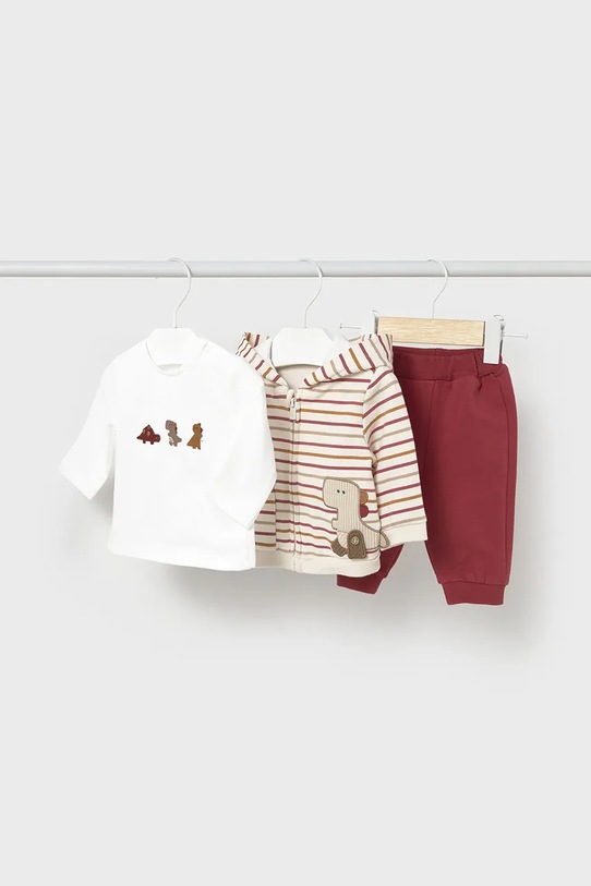 Mayoral Newborn dres niemowlęcy 3-pack dzianina czerwony 2623.1F.Newborn.9BYA
