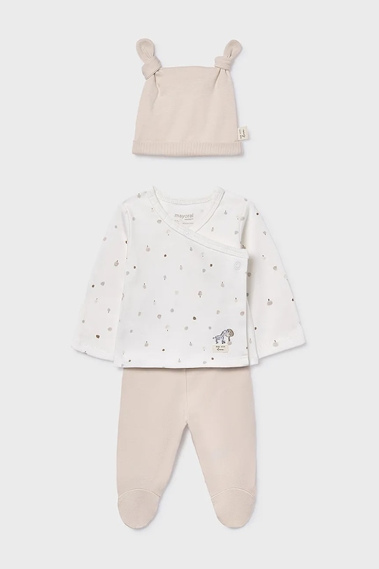 Комплект за бебета Mayoral Newborn еластичен бежов 9980.1A.Newborn.9BYA