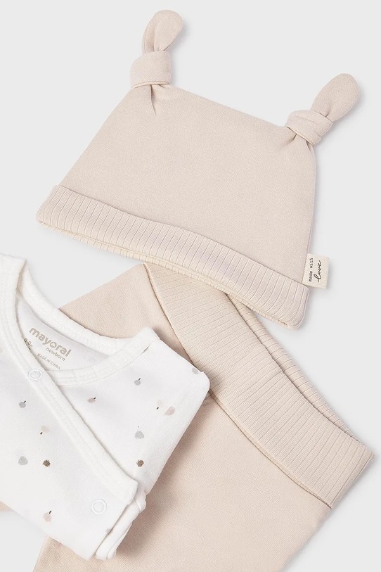 Комплект за бебета Mayoral Newborn 9980.1A.Newborn.9BYA бежов AW25