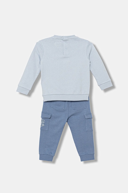 Guess komplet dresowy bawełniany niemowlęcy I5BG12.KAD74.9BYA niebieski AW25