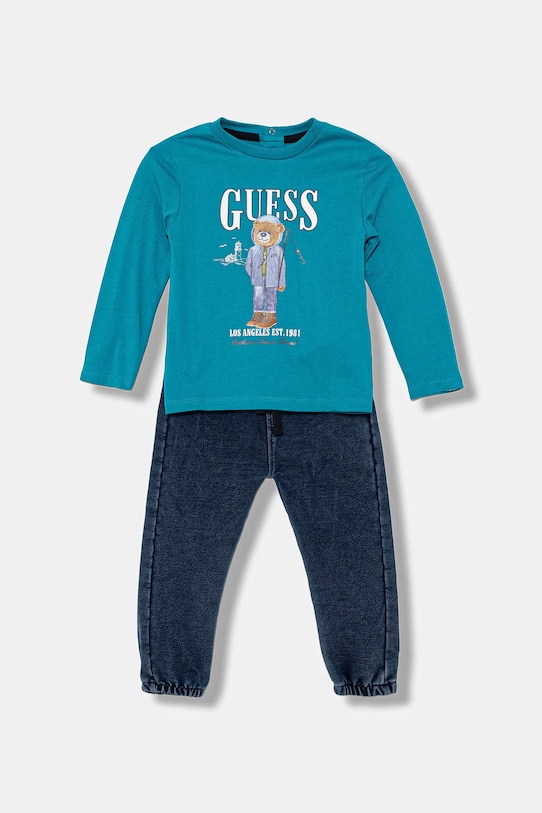 Guess komplet niemowlęcy dzianina turkusowy I5BG13.I3Z14.9BYA