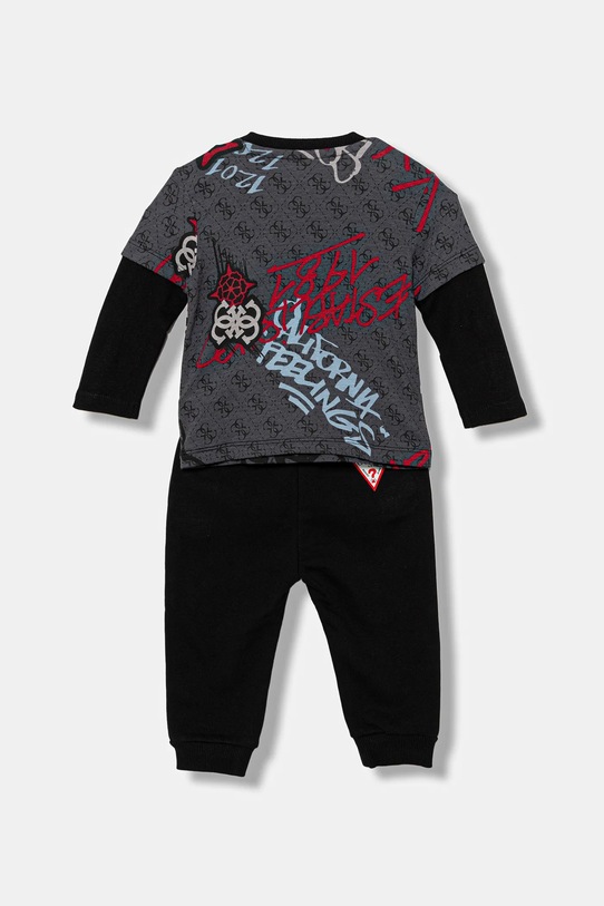 Guess komplet bawełniany niemowlęcy I5BG17.I3Z14.9BYA szary AW25