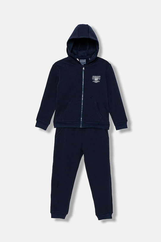 Детский спортивный костюм Guess 2 шт трикотаж тёмно-синий N5BG00.KCHM0.9BYA