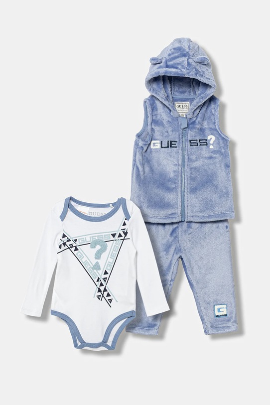 Σετ μωρού Guess 3-pack στάμπα μπλε P5BG07.WFRS0.9BYA