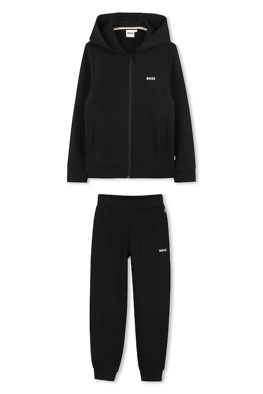 BOSS trening copii tricotaj negru J52403.114.150