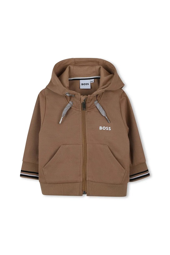 Chłopiec BOSS dres niemowlęcy J52480.86.94 brązowy