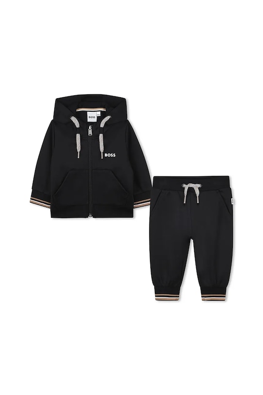 BOSS dres niemowlęcy dzianina czarny J52480.74.81
