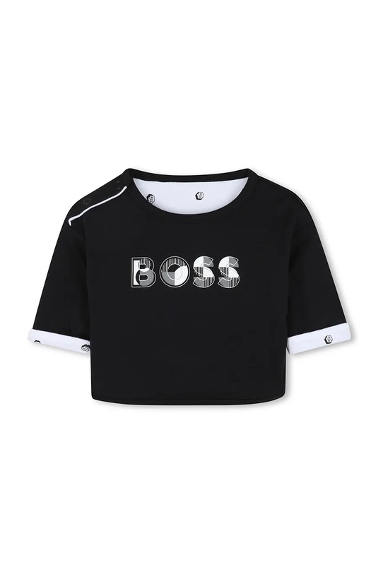 BOSS set pentru bebeluși din bumbac cu două fețe J52491 negru