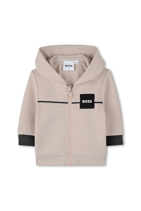 BOSS dres niemowlęcy J52527 beżowy AW25
