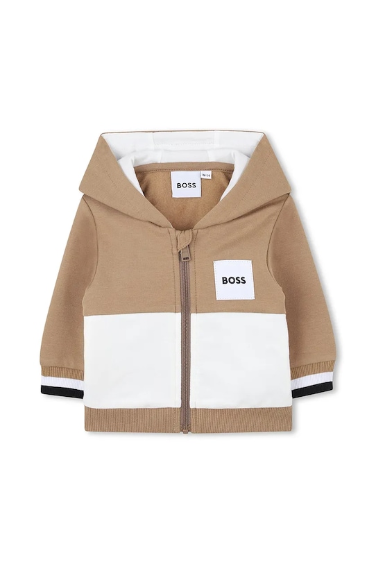 Chłopiec BOSS komplet niemowlęcy J52533 brązowy