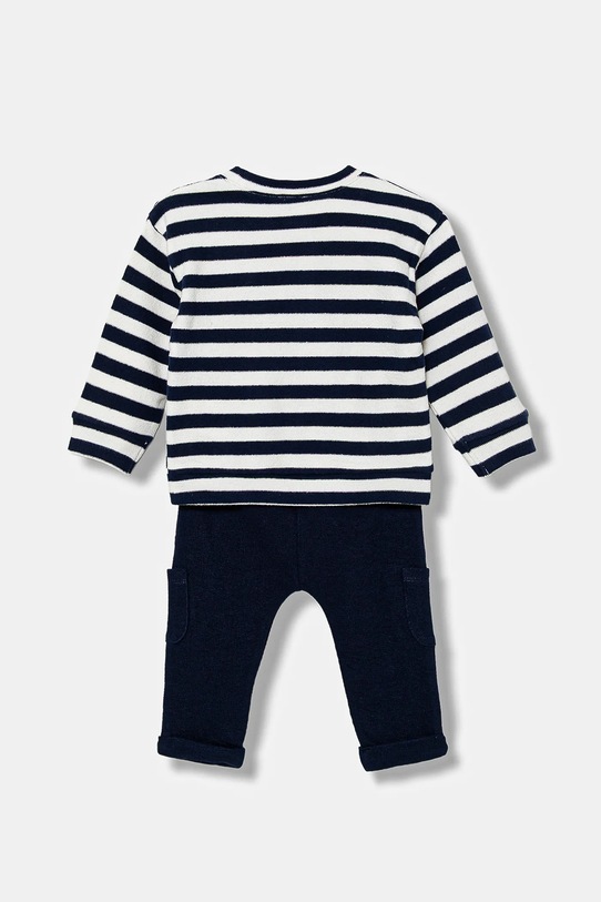 Βρεφικό βαμβακερό σετ United Colors of Benetton 3FQYAK01A.W.seasonal σκούρο μπλε AW25