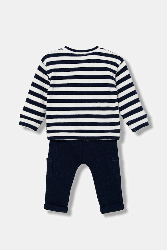 United Colors of Benetton set de bumbac pentru bebeluși 3FQYAK01A.W.seasonal bleumarin AW25