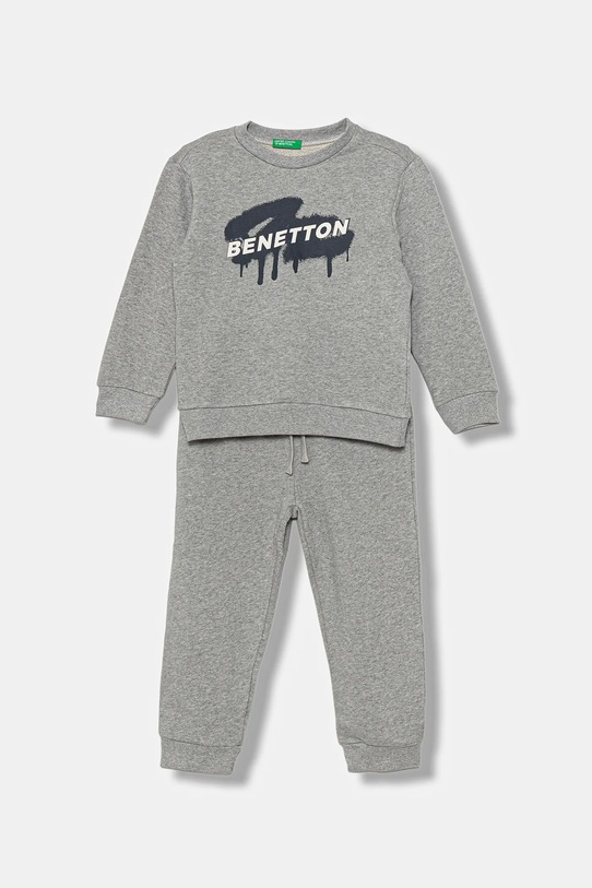 United Colors of Benetton trening de bumbac pentru copii bumbac gri 3J68GK00S.P.seasonal